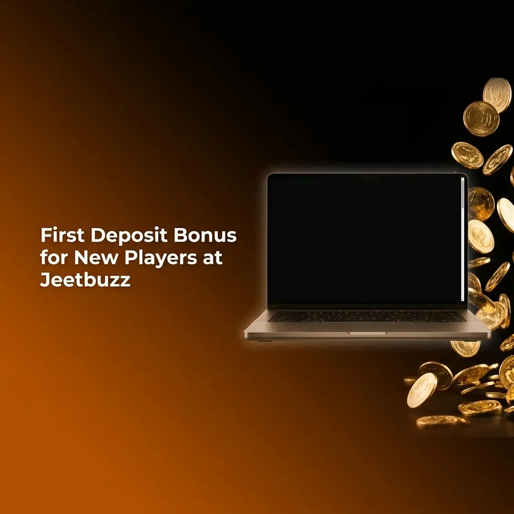 Jeetbuzz first deposit bonus offering free spins, 25% cashback on live casino, and 50% sports refund for new players