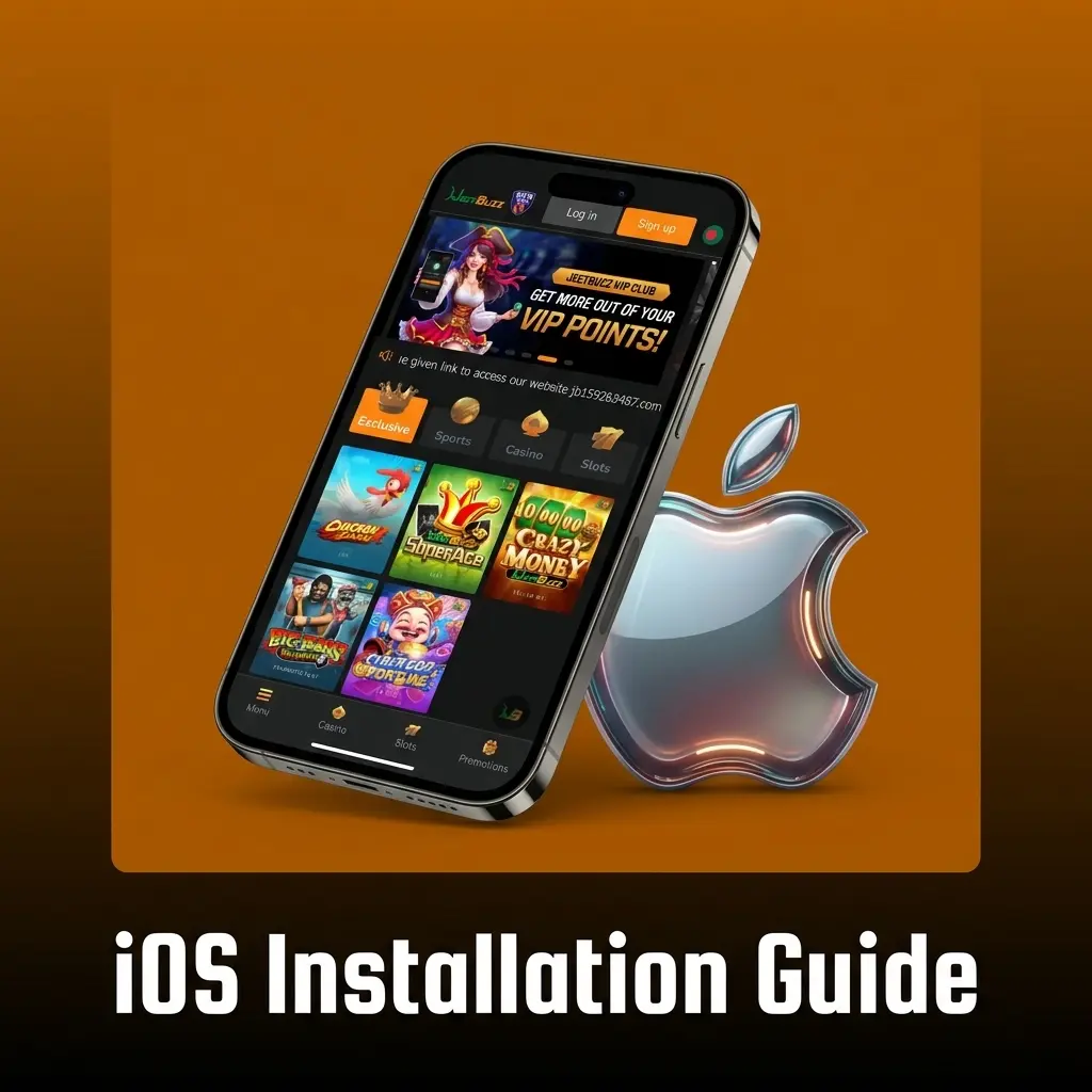 Jeetbuzz PWA iOS installation guide showing steps to add esports betting app to iPhone home screen via Safari