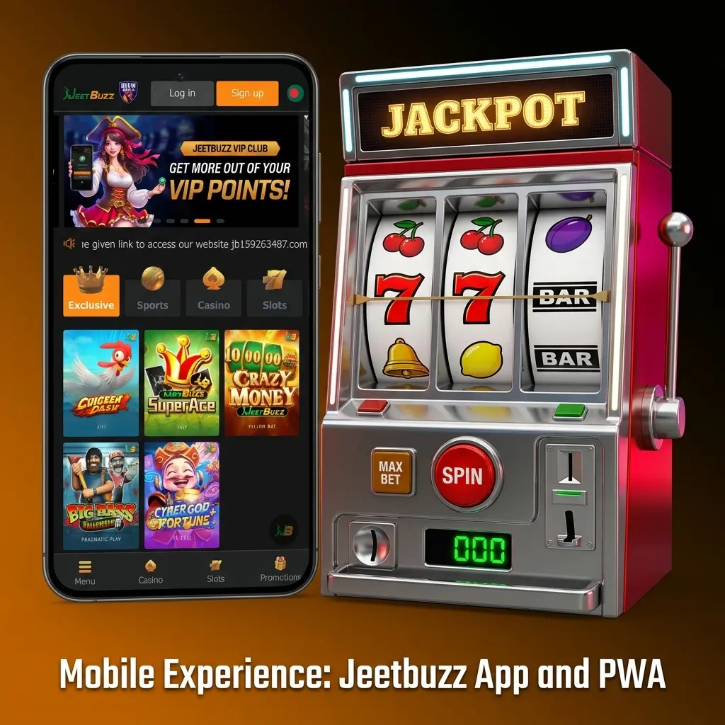 Jeetbuzz PWA vs browser app comparison showing fast install on Android and iOS home screen in Bangladesh
