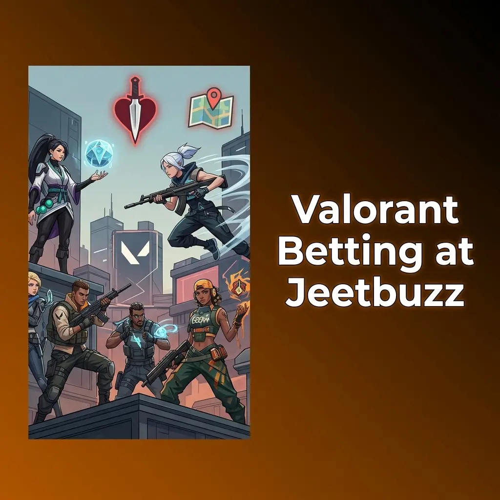 Valorant betting at Jeetbuzz covering VCT Champions, Masters, and Pacific tournaments with match, map, and round markets