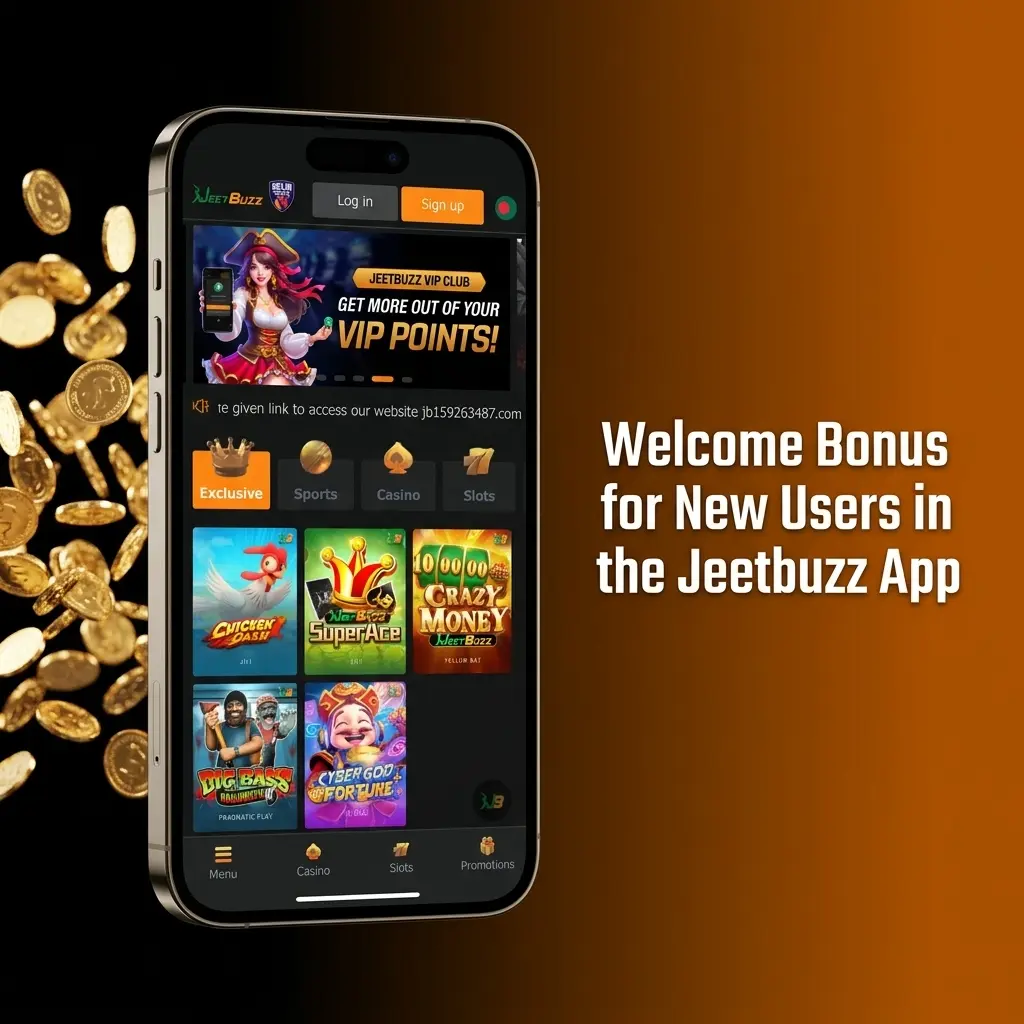 New Jeetbuzz app welcome bonus options for Bangladesh users: 50% sports refund or 25% casino cashback with free spins